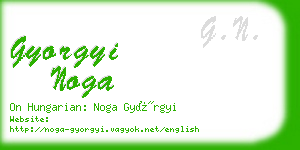 gyorgyi noga business card